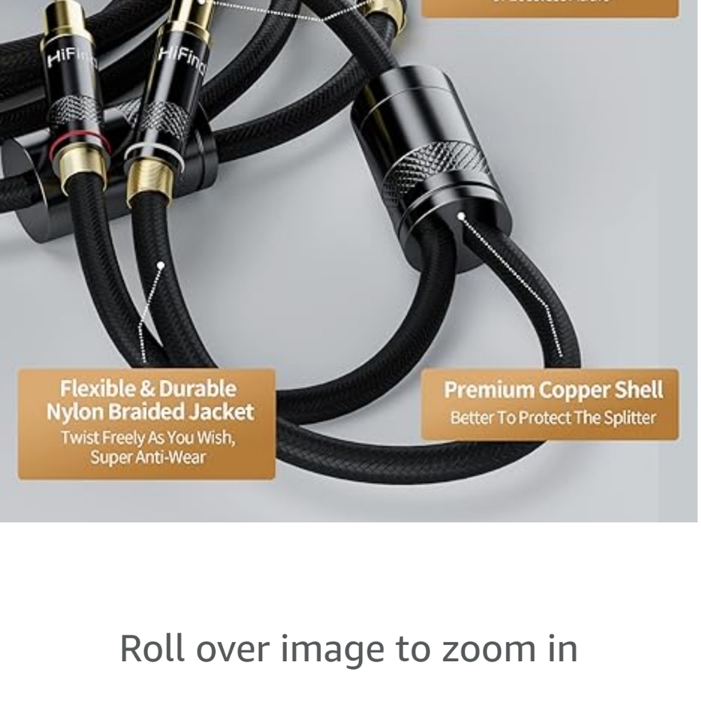 10 ft speaker cable wire with gold plate banana tip plugs (10) - Picture 9 of 11